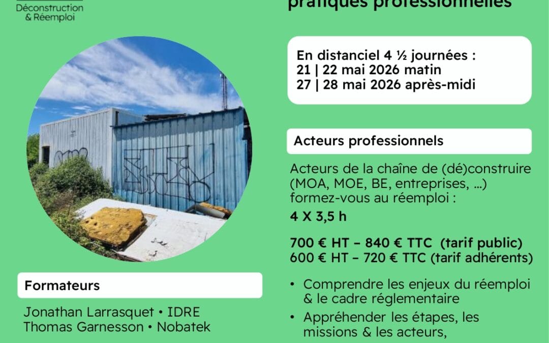 Formation Intégrer le réemploi