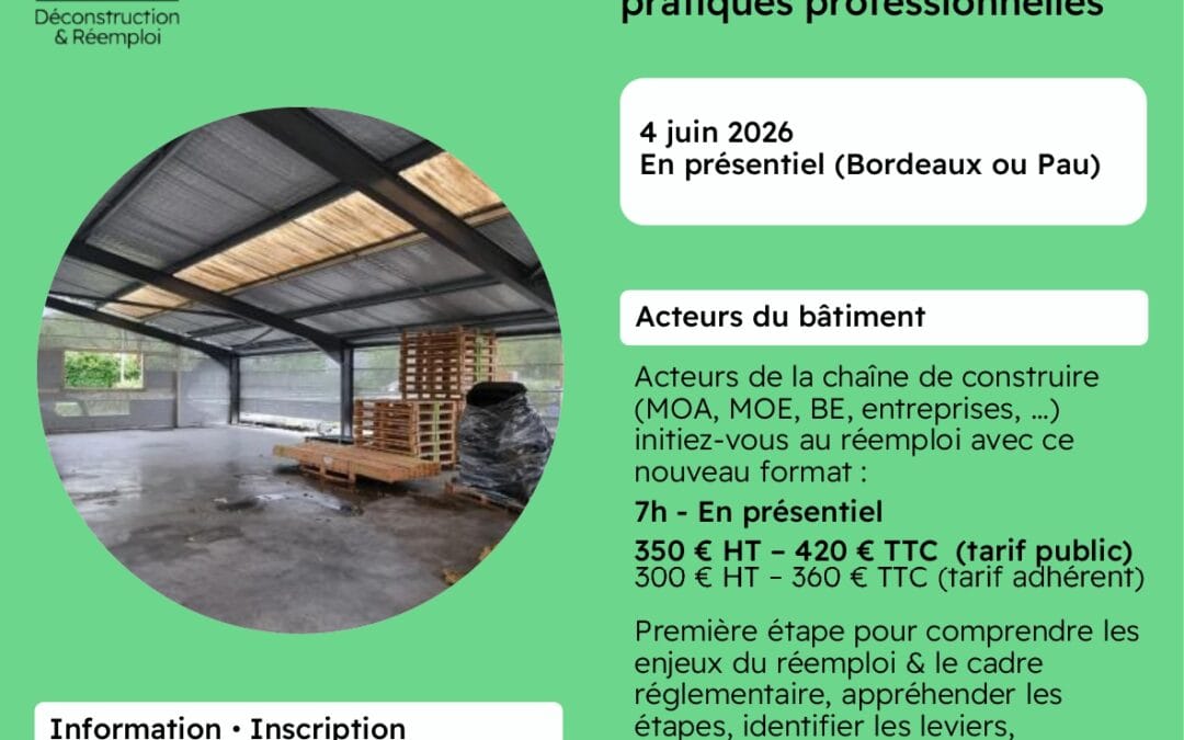 Formation Initier le réemploi